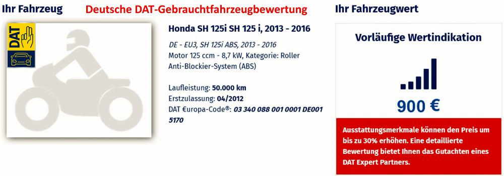 Motorrad verkaufen Honda SH125i Sport Ankauf
